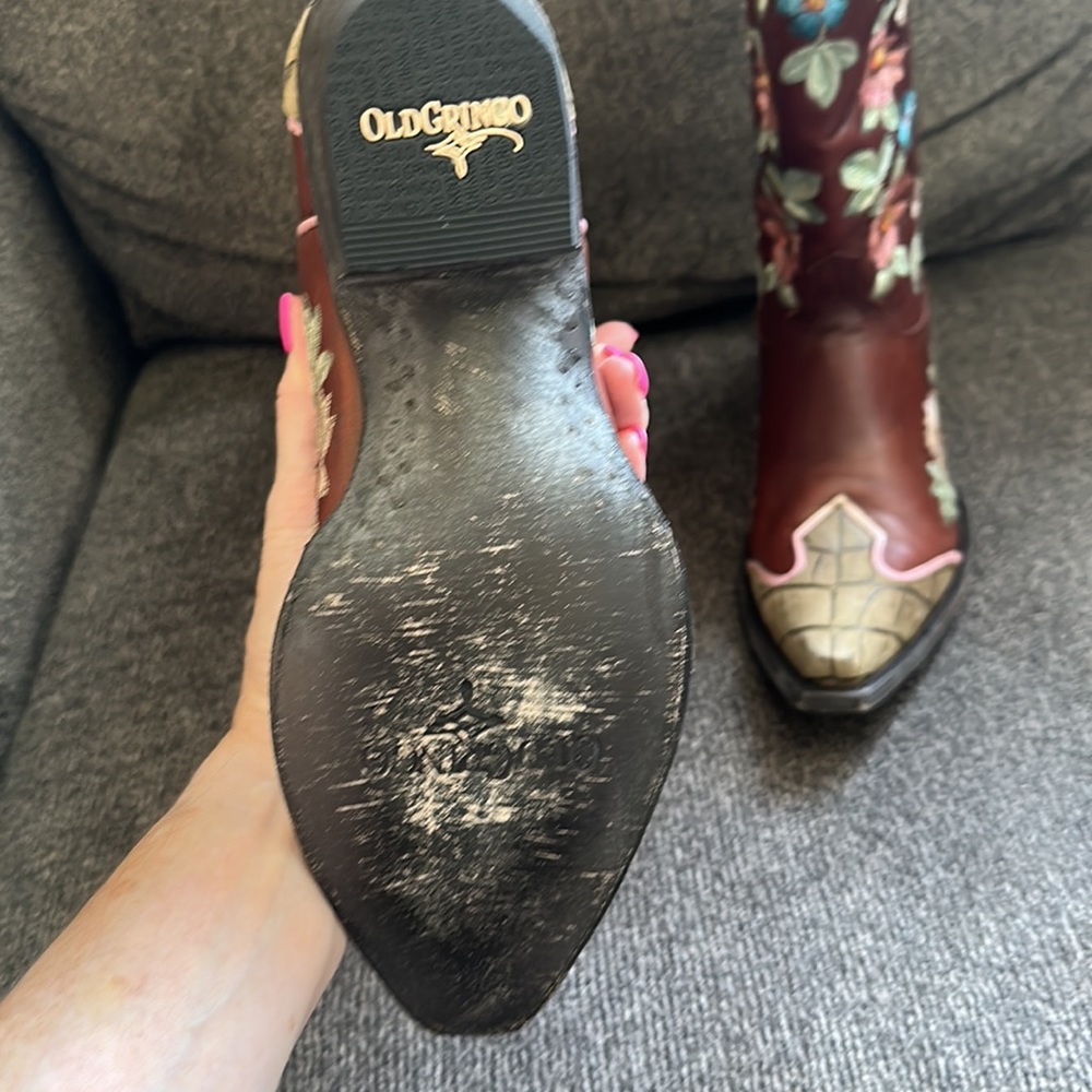 Old Gringo Stagecoach Sangria Boots 3345-1 - Picture 10 of 16